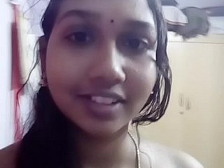 Sweltering Tamil cô gái hiển thị với cô ấy Chum Side