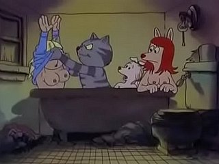 Fritz the Make fun of (1972): orgía de bañera (parte 1)