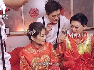 ModelMedia Asia-Lewd Wedding Scene-Liang Yun Fei-MD-0232-beste originele Azië-porno integument