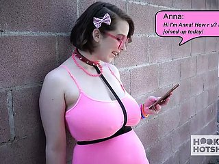 Büyük göğüsler genç sürtük Anna Outburst onun rammed zor zorla onun randevu