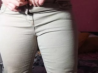 Ibu Menggoda Anak Langkah Dalam Seluar Jeans, Kemudian Fuck with the addition of Spew